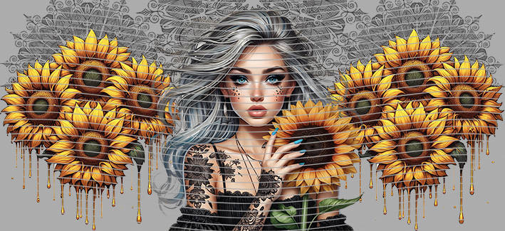 16oz Sunflower Girl-SU-179